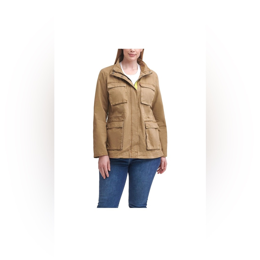 Levi’s Women’s Cotton Khaki Lime Utility Jacket Size Large NWT